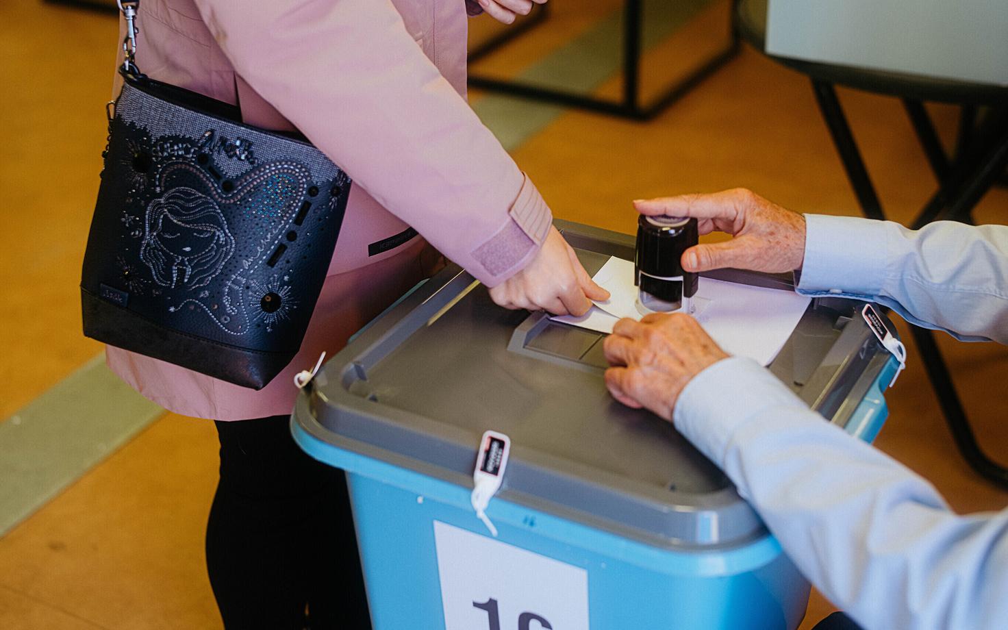 Голосование на муниципальных выборах 2025 года.