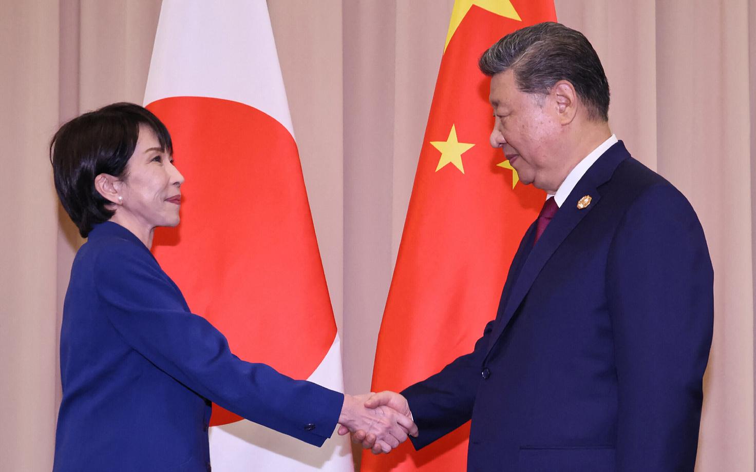 Jaapani peaminister Sanae Takaichi ja Hiina kompartei peasekretär Xi Jinping