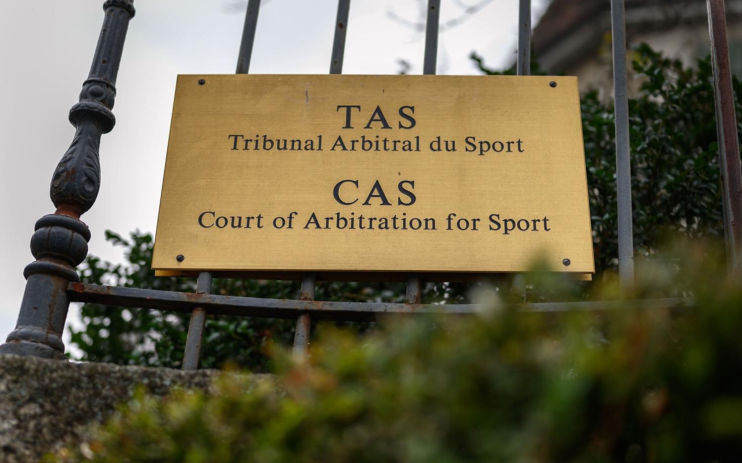 Rahvusvahelise spordikohtu infotahvel