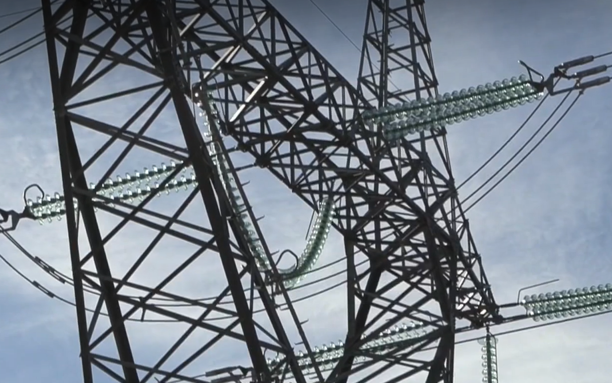 Electricity pylon on Muhu.