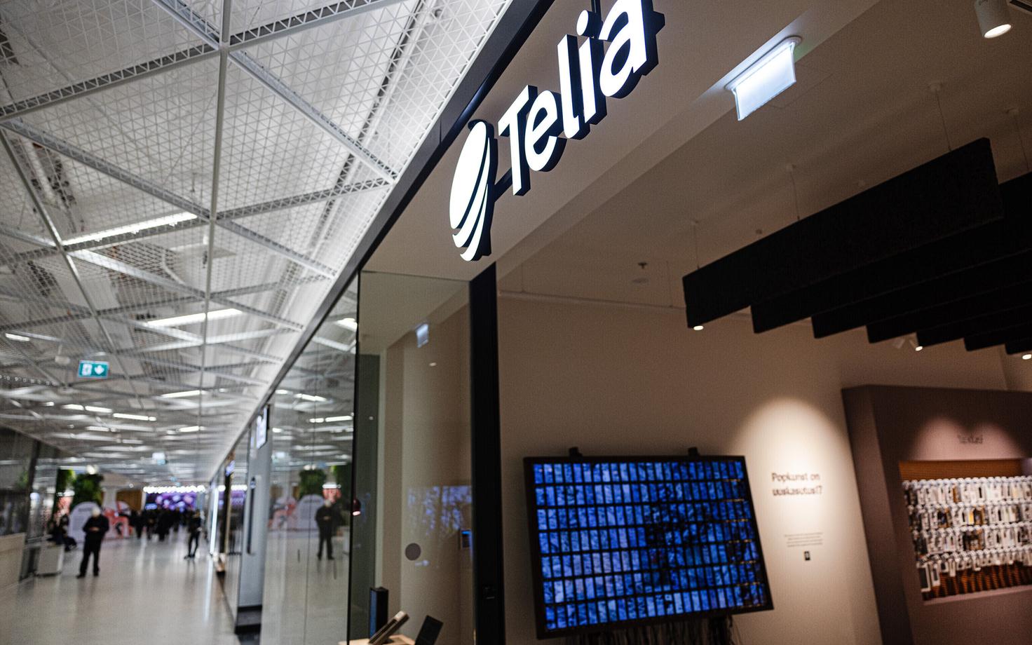 A Telia location at Viru Shopping Mall in Tallinn.