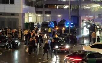 Эвакуация из ТЦ Ülemiste вечером 20 декабря.