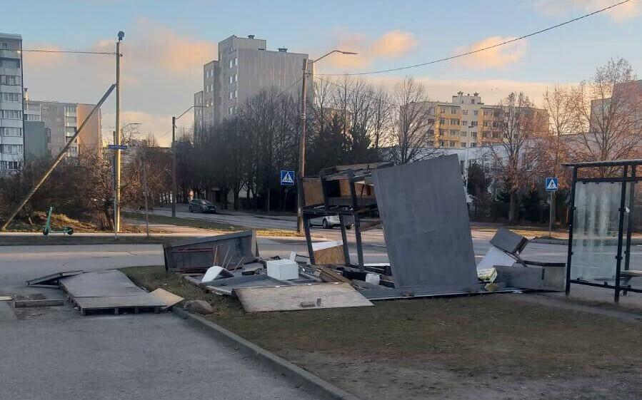Последствия шторма в Ласнамяэ.