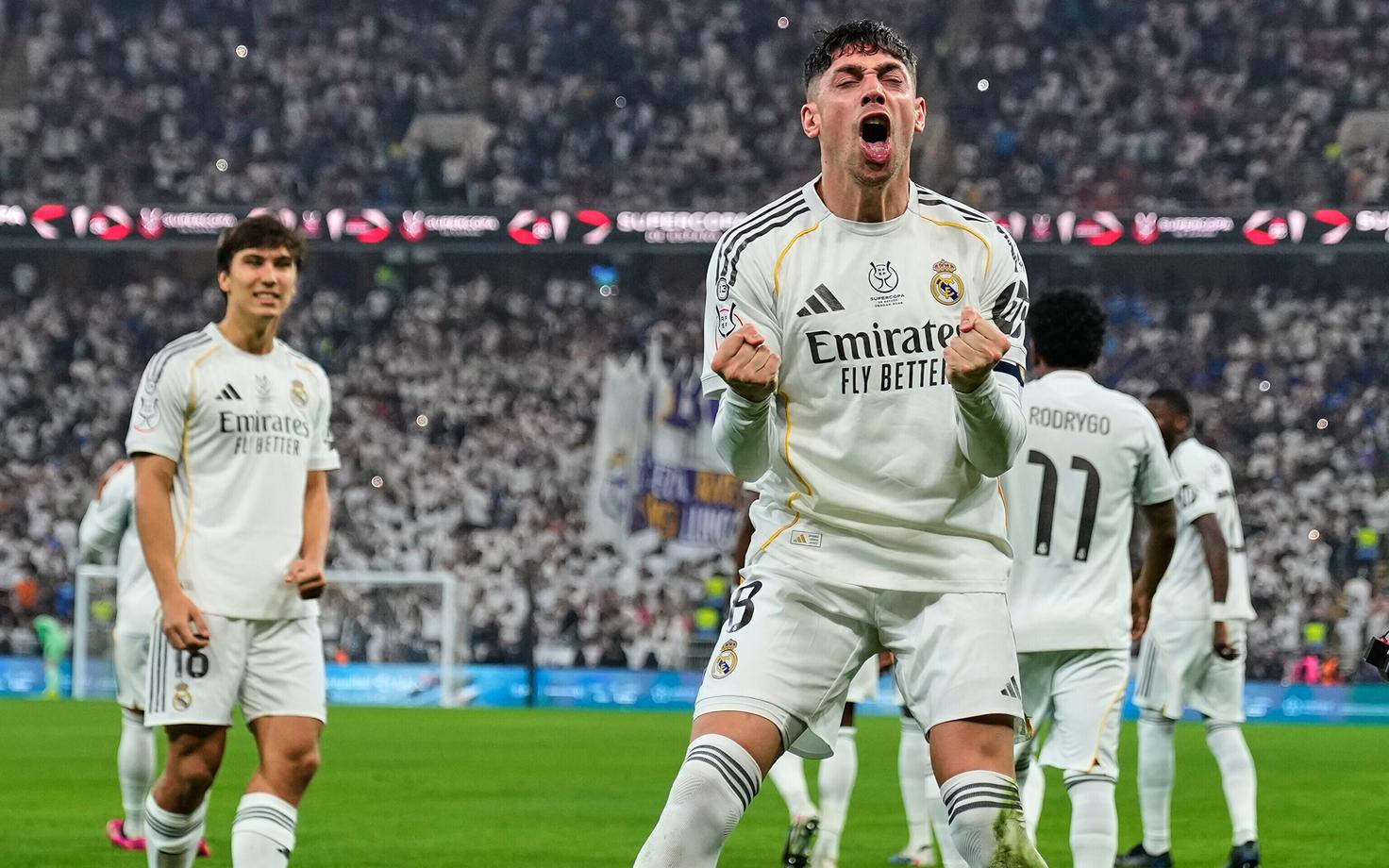 Federico Valverde kiiret avaväravat tähistamas