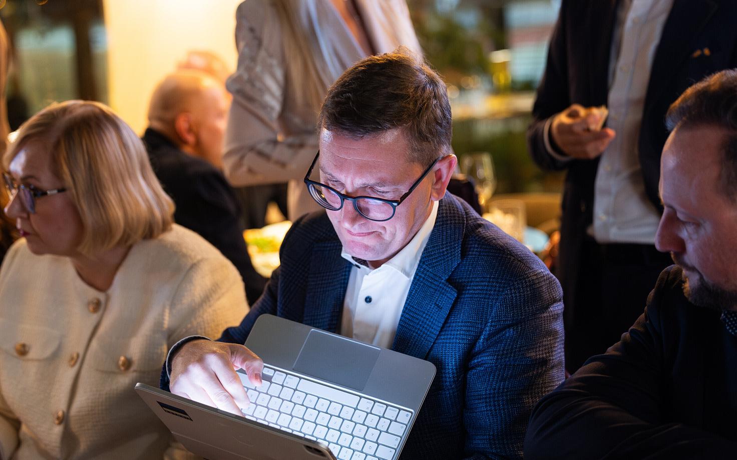 Кристен Михал на предвыборном мероприятии Партии реформ.