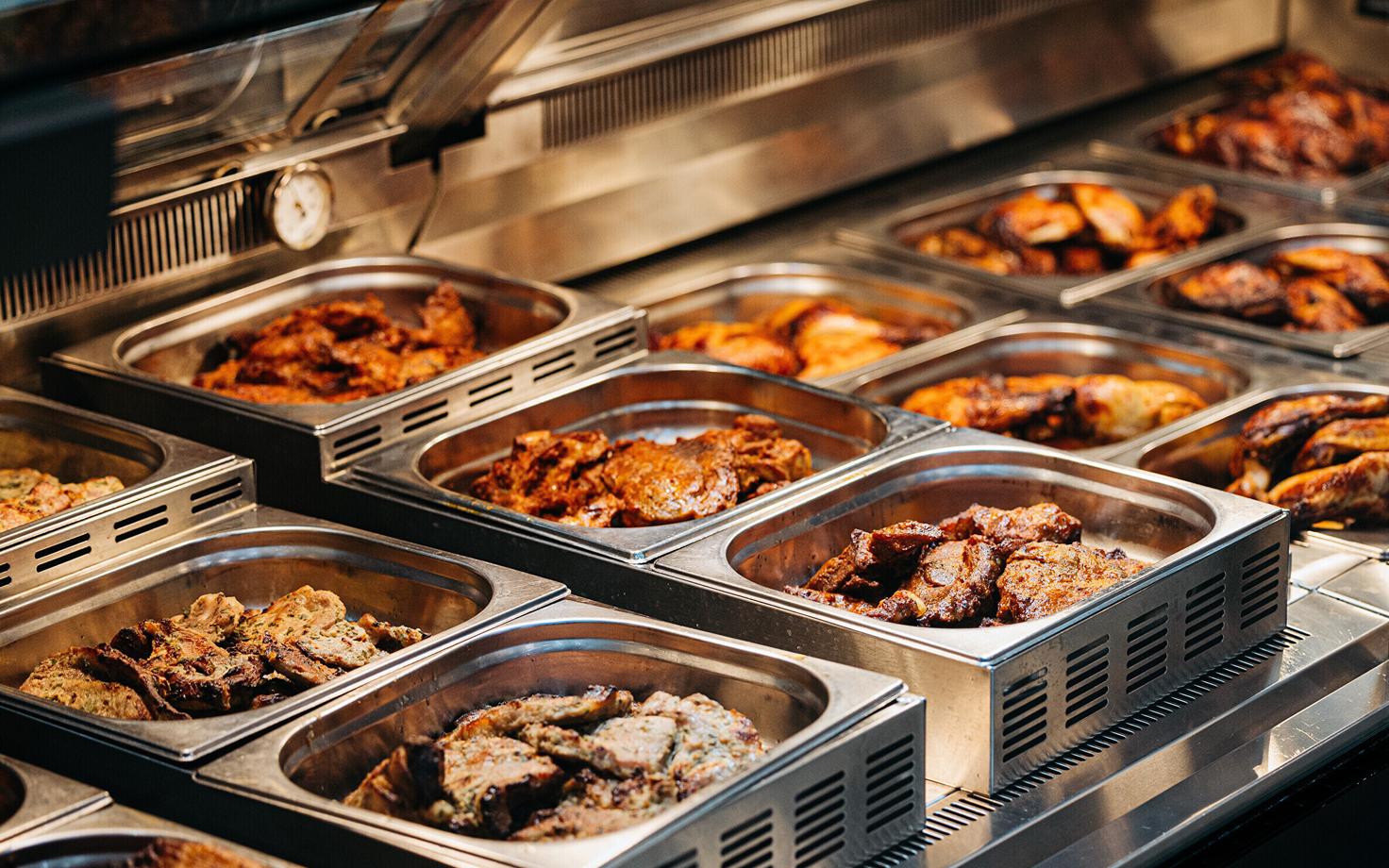 Отдел мясной продукции.