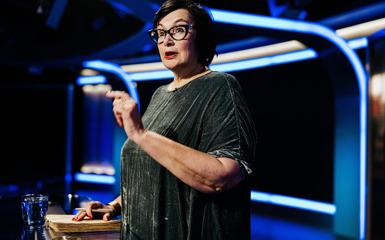 Катри Райк в студии ERR.