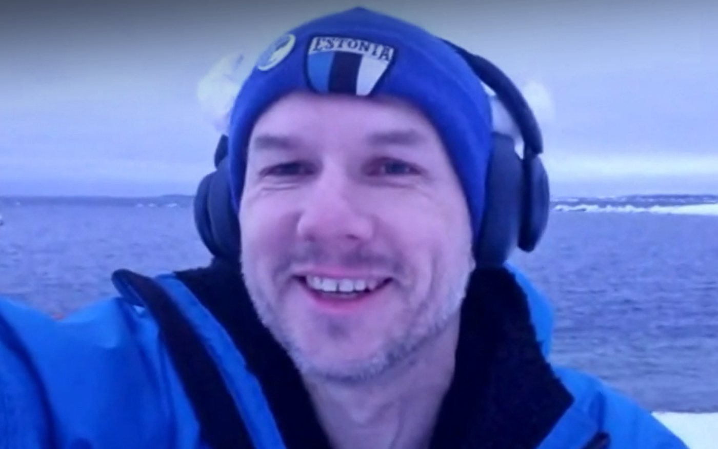 Winter swimmer Aivar Tugedam.