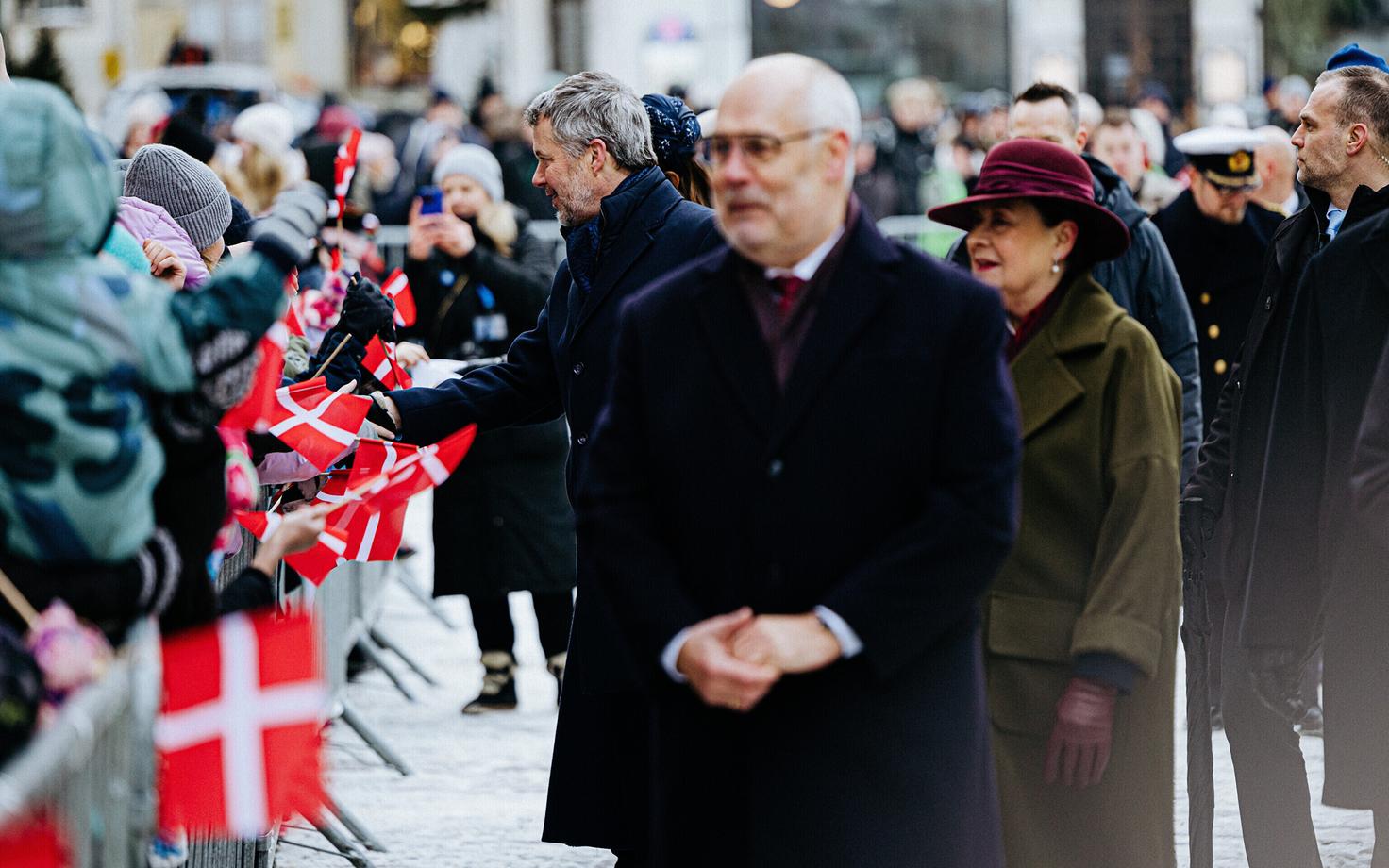 Президент Алар Карис во время визита королевской четы Дании в Эстонию.