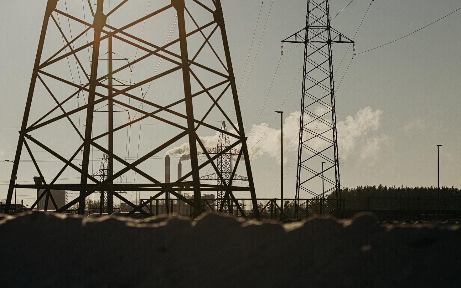 Линии электропередачи.