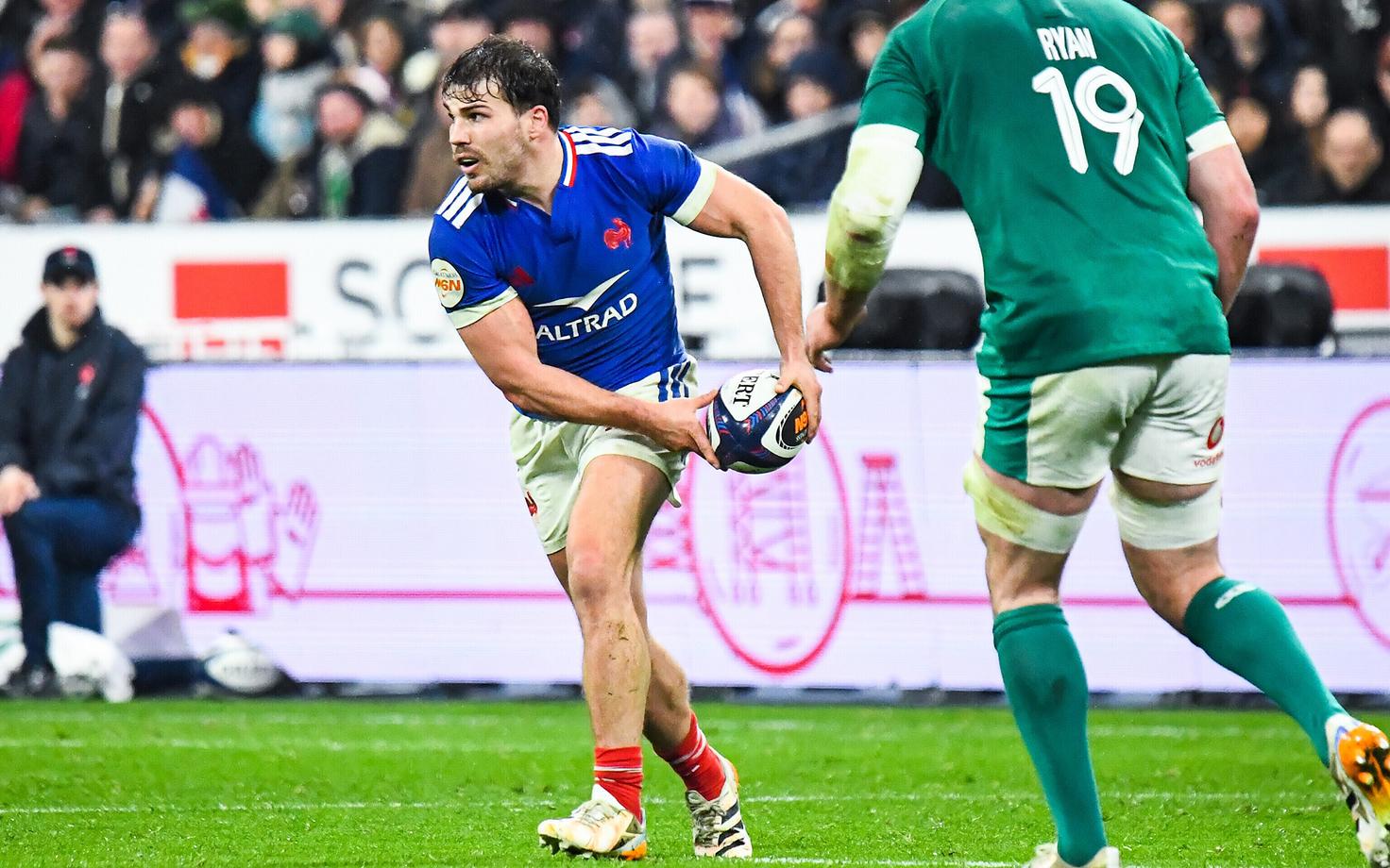 Prantsusmaa koondise tähtmängija Antoine Dupont.