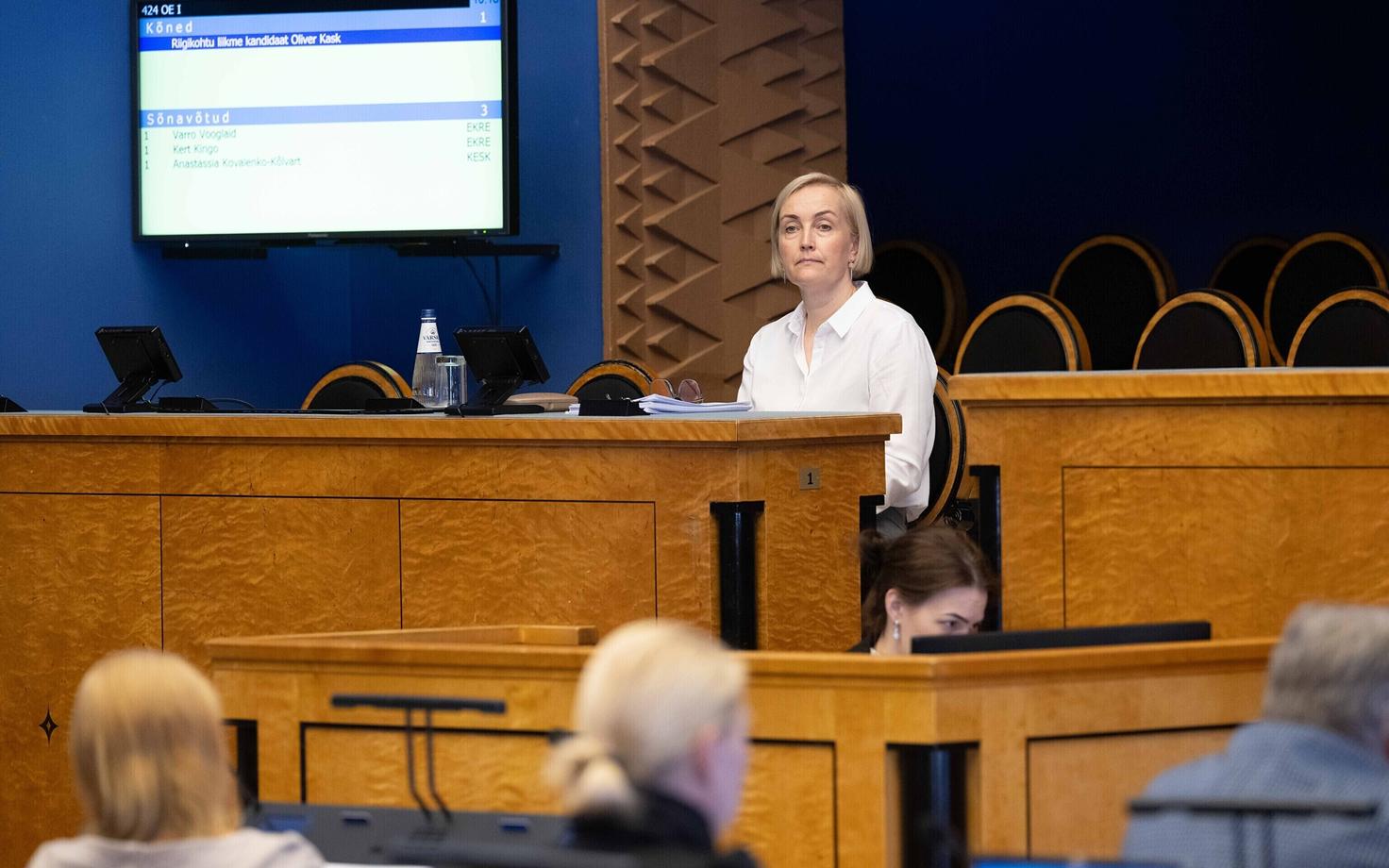 Кристина Каллас в Рийгикогу.