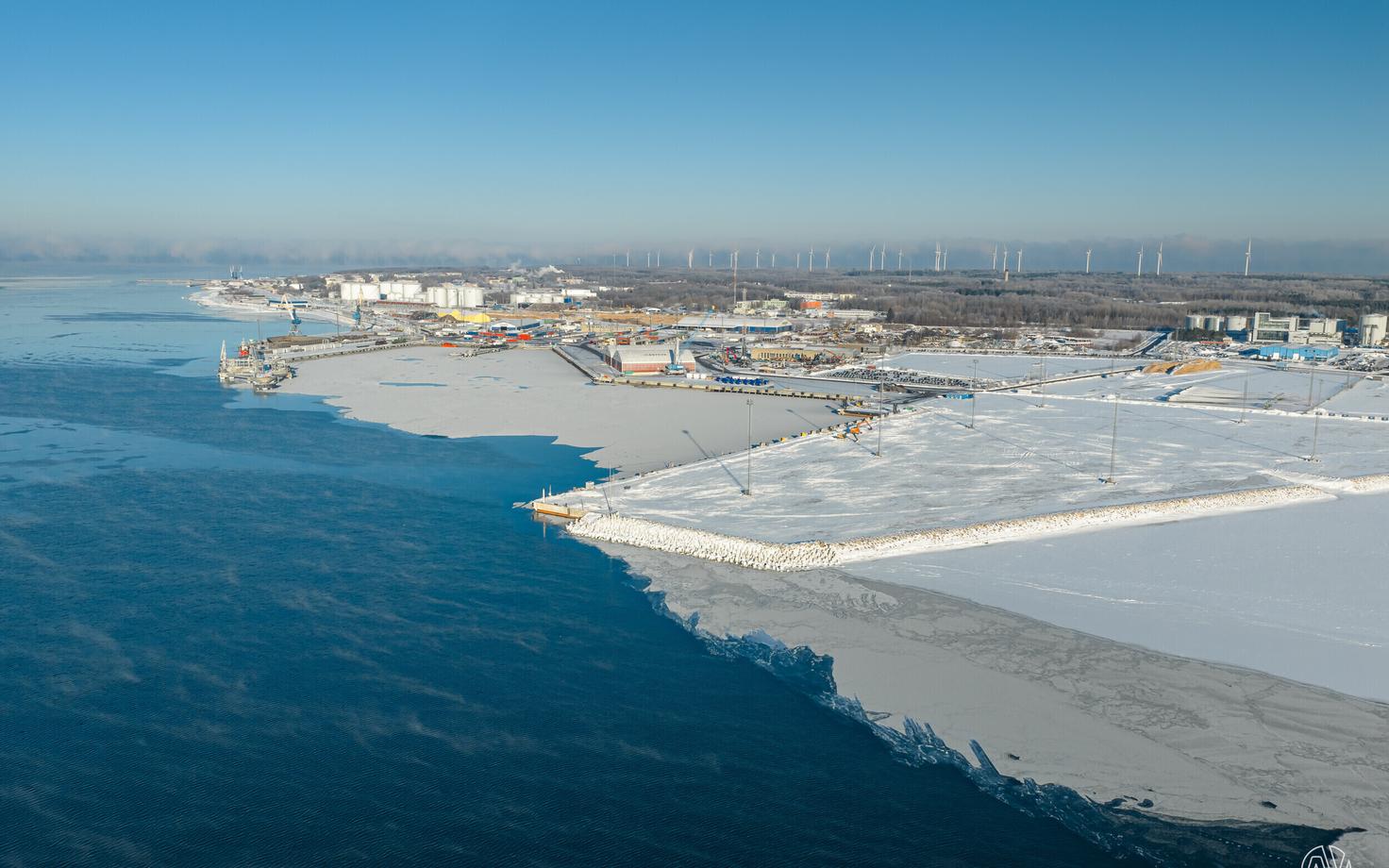 Многофункциональный причал в Южном порту Палдиски.