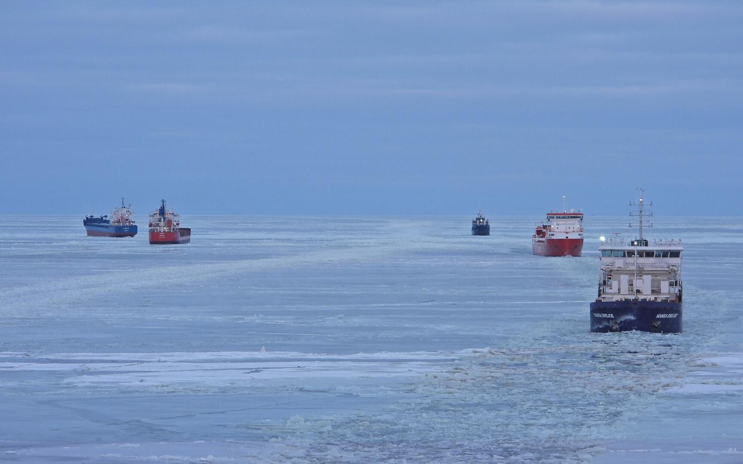 Ледовая обстановка в феврале 2026 года.