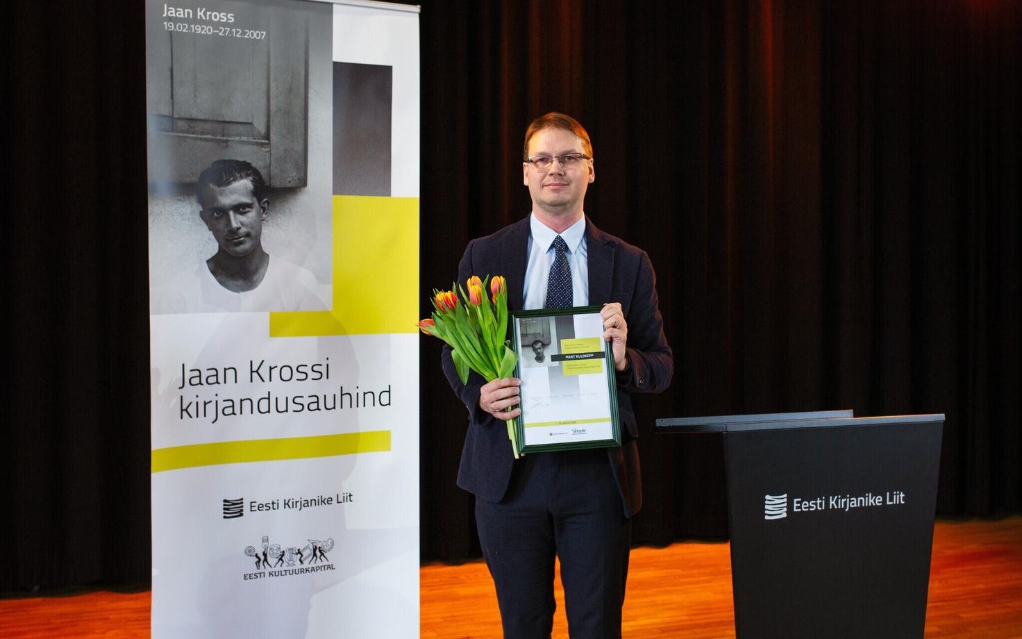 Jaan Krossi auhinna pälvis ajaloolane Mart Kuldkepp