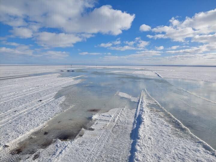 Hiiumaa-Saaremaa jäätee.
