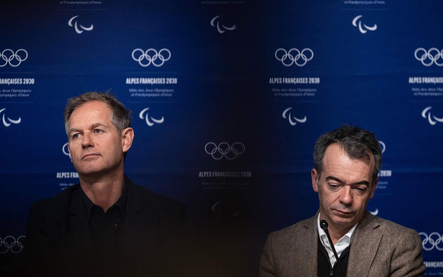 Edgar Grospiron (vasakul) ja Cyril Linette