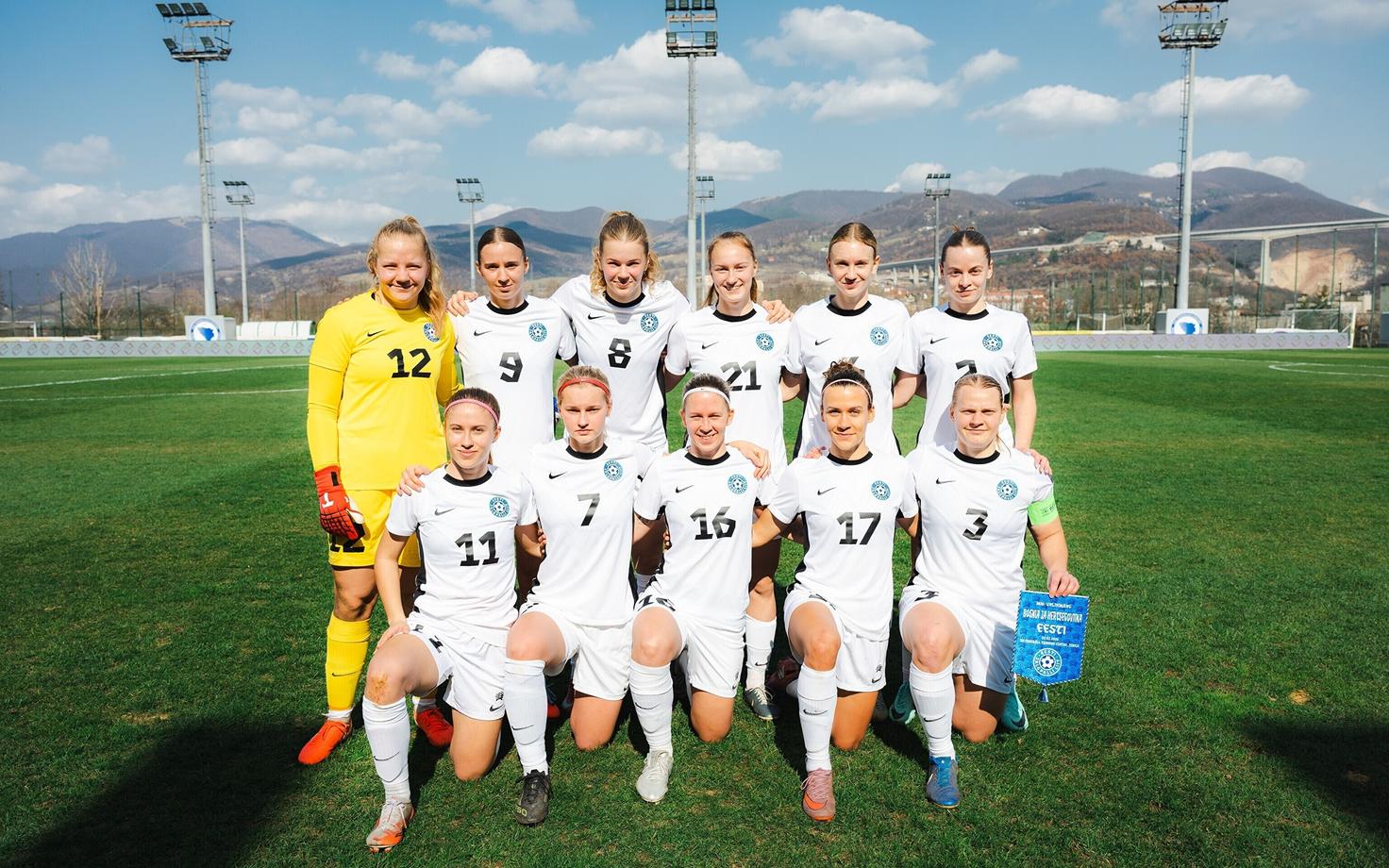 Eesti naiste jalgpallikoondise algkoosseis kohtumises Bosnia ja Hertsegoviinaga