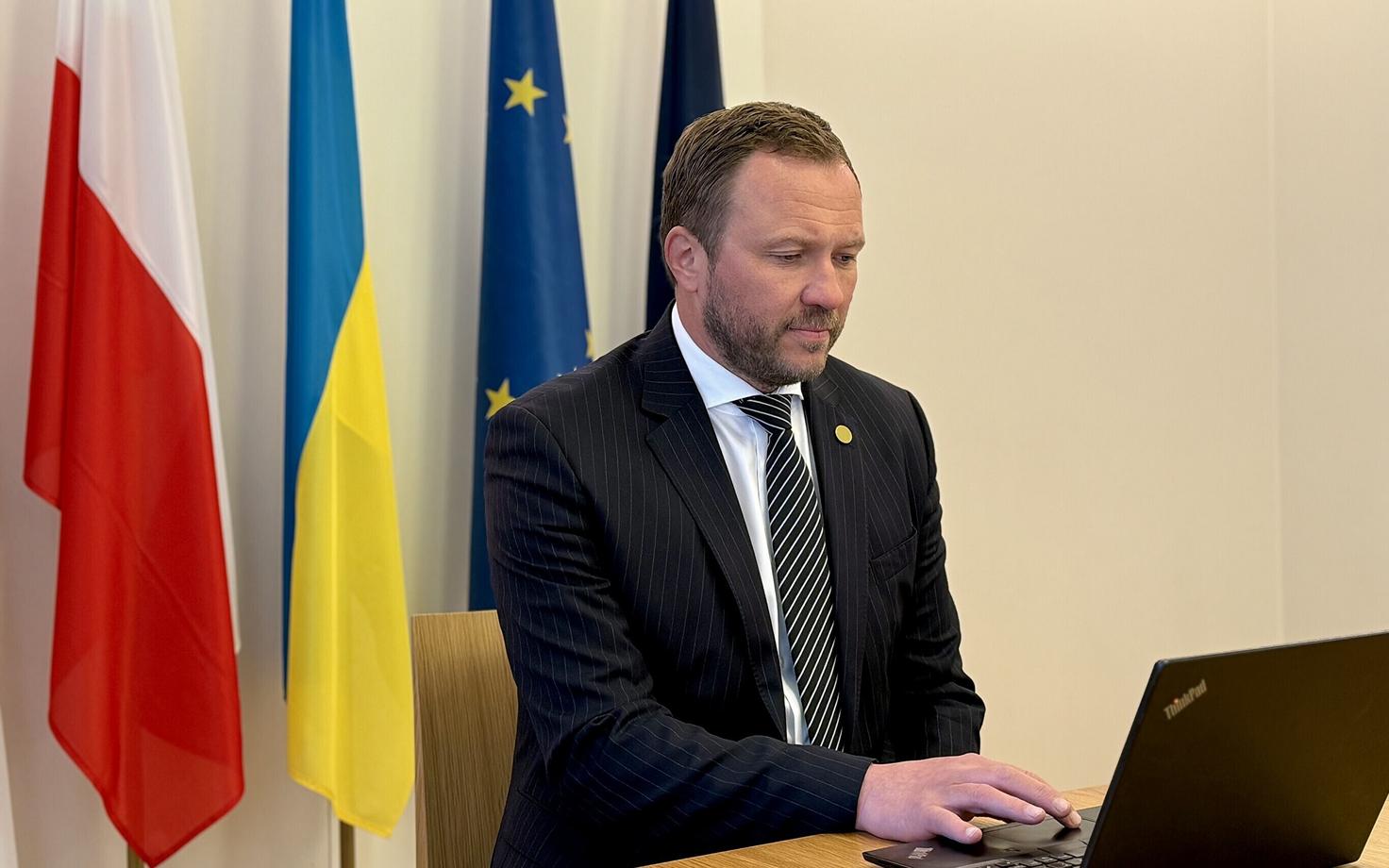 Margus Tsahkna at the CBSS meeting in Warsaw on March 4, 2026.