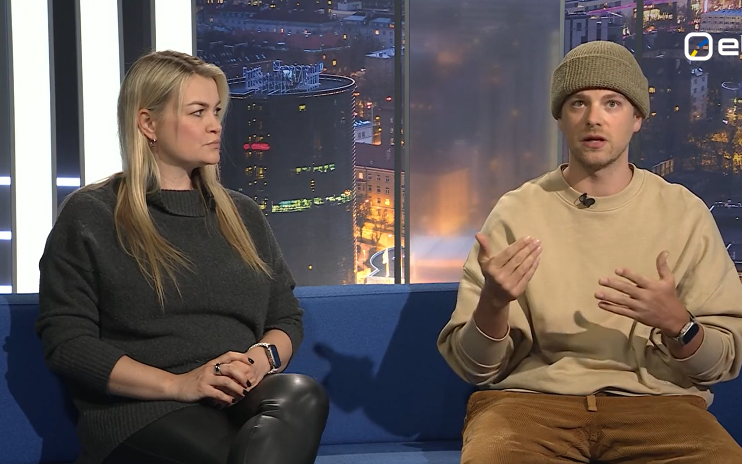 Марис Ярва и Даниэль Леви Вийналасс в студии