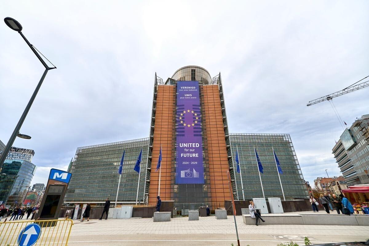 Главное здание Европейской комиссии (Берлаймон) в Брюсселе.