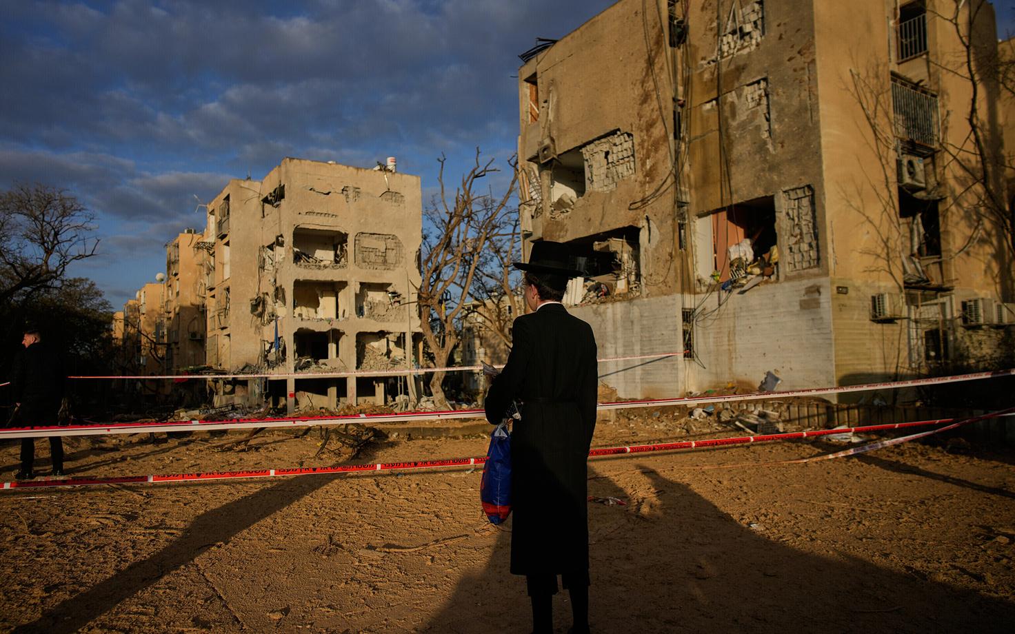 Разрушения в Араде.