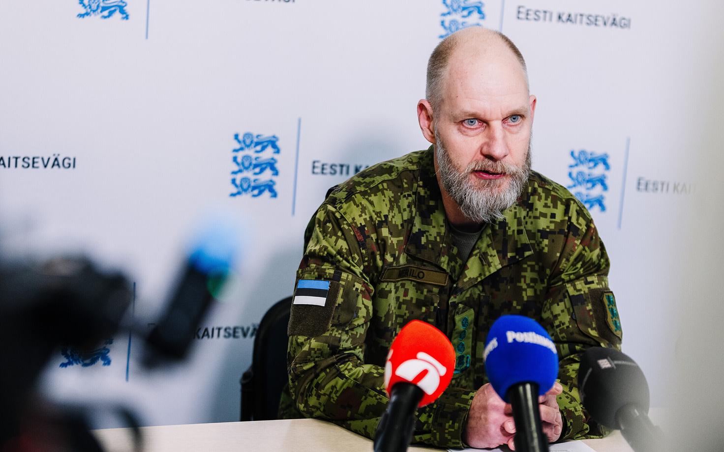 Командующий Силами обороны генерал-лейтенант Андрус Мерило.