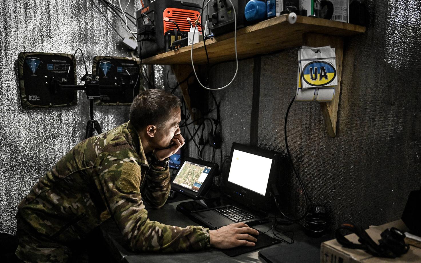 Украинский оператор дрона.