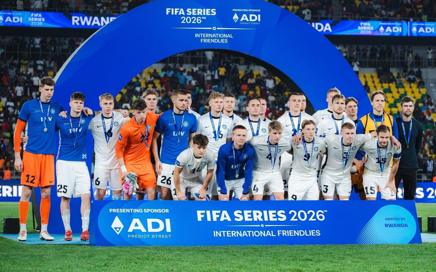 Сборная Эстонии по футболу заняла второе место на турнире FIFA Series.