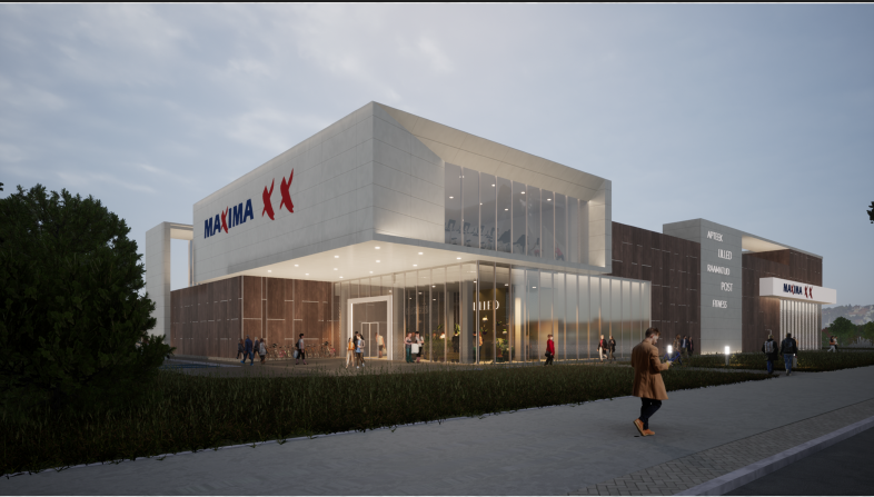 Эскиз центра, который планируется построить по адресу Меривялья теэ, 80.