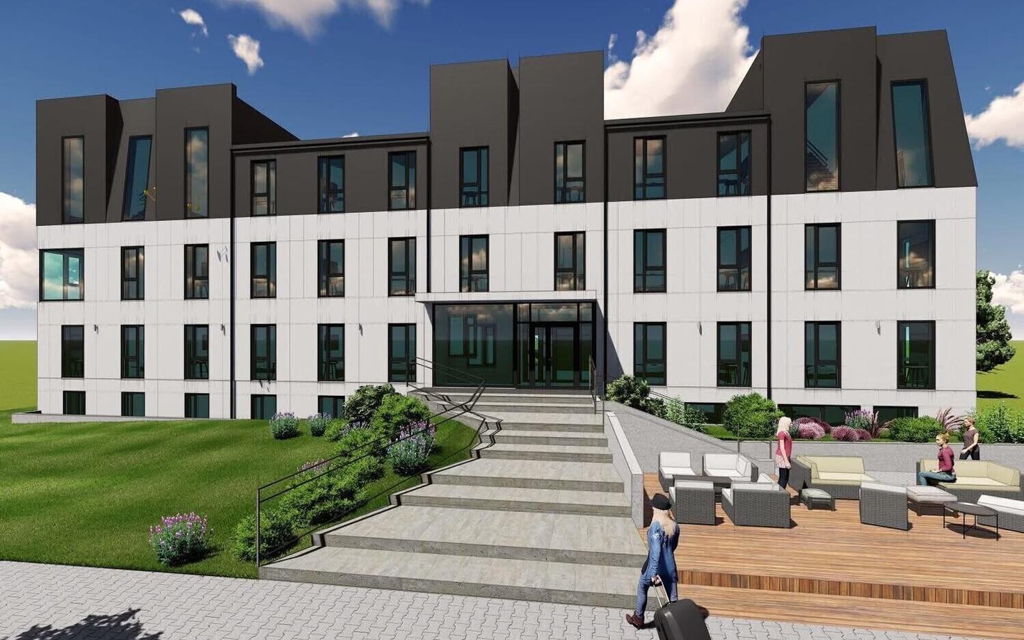 Эскиз гостиницы Jõhvi Park Hotel.