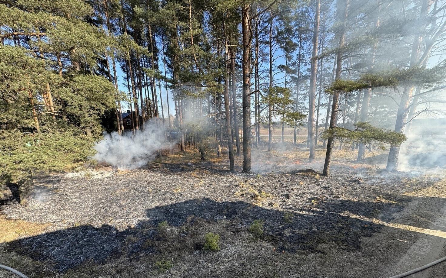 Пожар в деревне Эрра-Лийва.