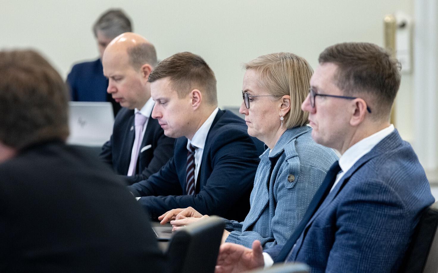 Заседание эстонского правительства.