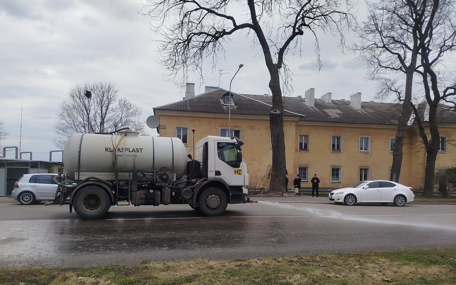 На улицах Нарвы наводят лоск.