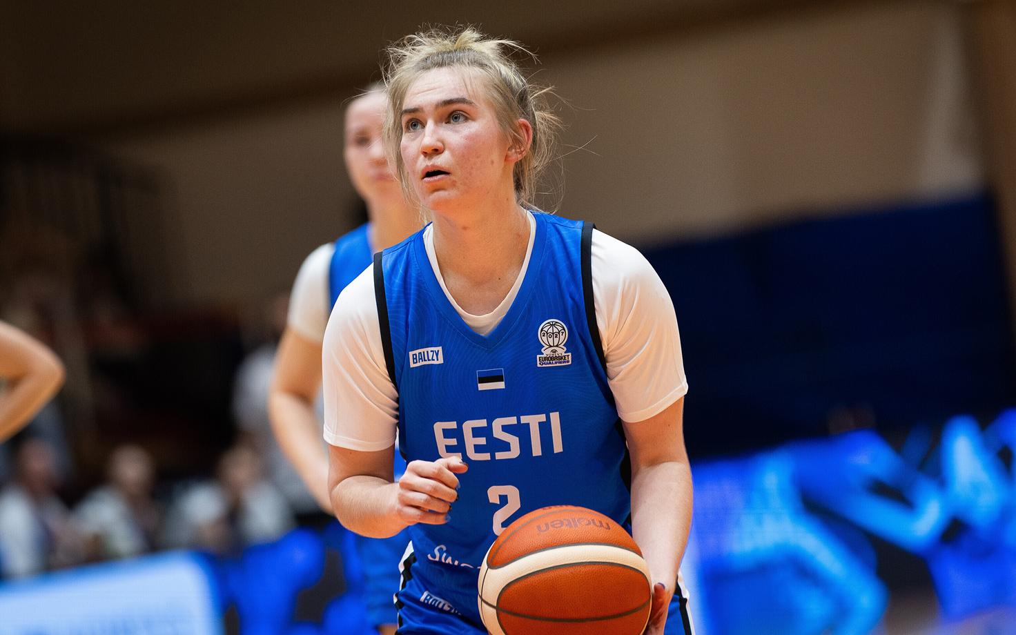 Anna Gret Asi Eesti koondise särgis.