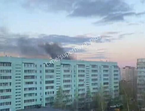 Сызранский нефтеперерабатывающий завод после атаки украинских беспилотников.