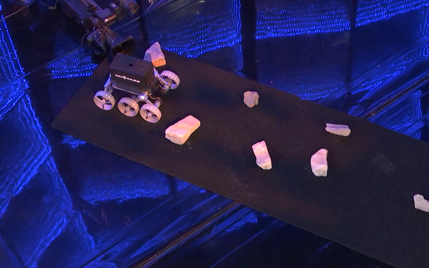 The Cube Rover in action.