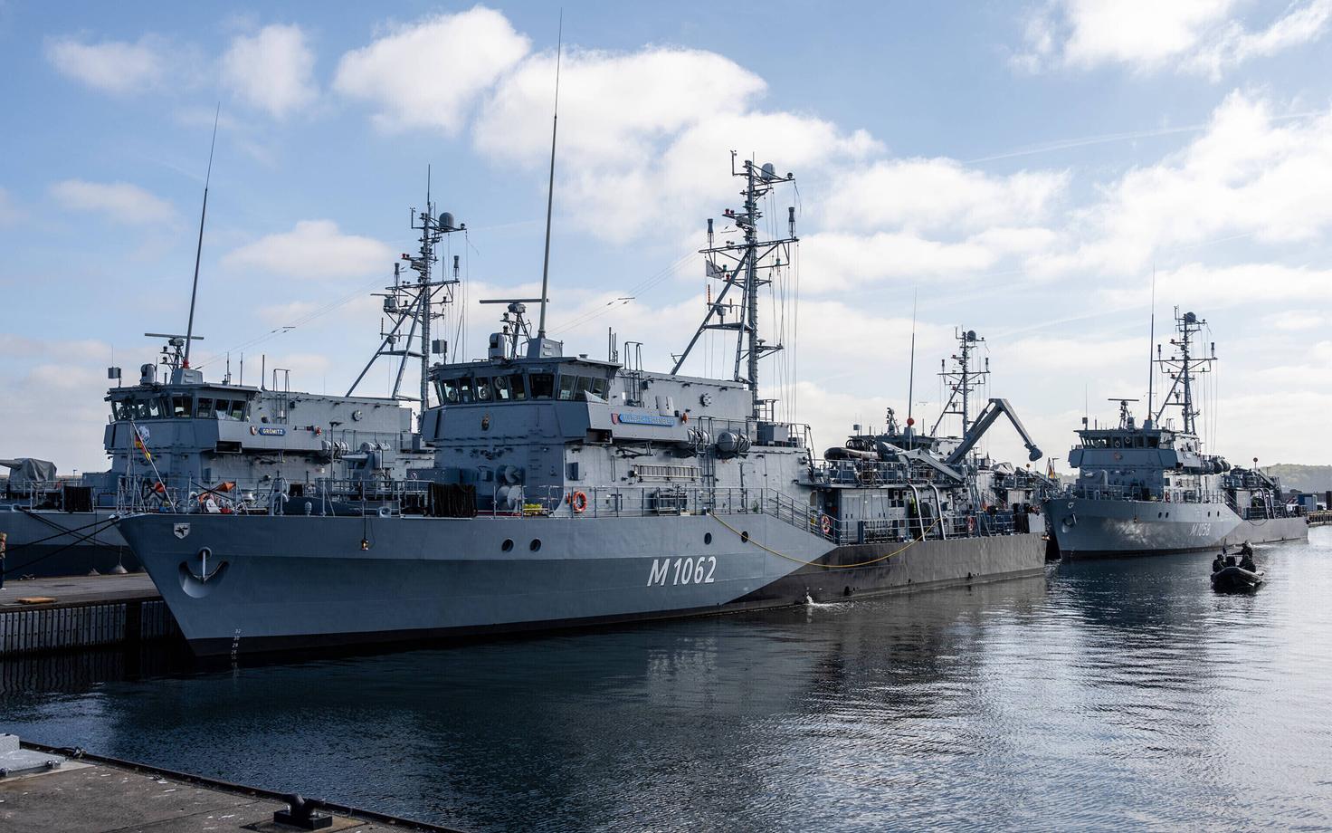 Немецкие минные тральщики.